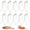 Pack of 10 Roul-ade Clips Stainless Steel Rust-Proof Clips Reusable