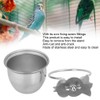 Stainless Steel Parrot Food and Water Coop Cup Bird Feeding