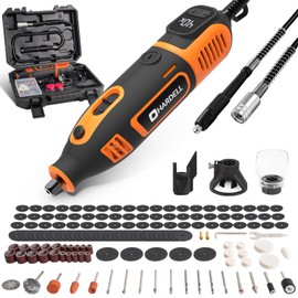 200W Corded Rotary Tool Kit with Fine Speed Control & Flex Shaft 8000-40000 RPM Digital Display, 155Pcs Accessories for Crafting, Cutting, Sanding, Polishing, Drilling, Carving, DIY Projects