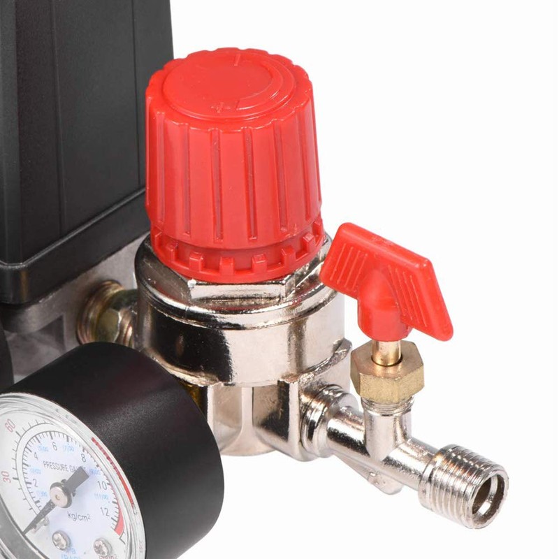 4-Hole 90-120PSI Pressure Switch Compressor Pressure Regulator Air Compressor for