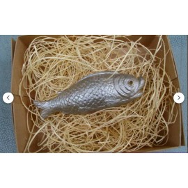 The Dresden Cottage New Dresden Paper Silver Fish Christmas Ornament Tree Decoration