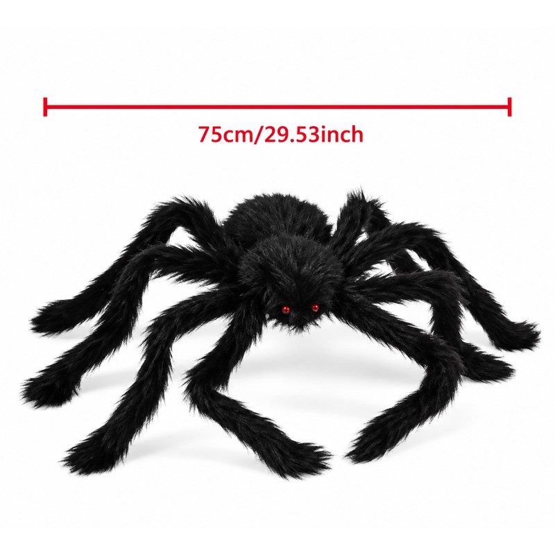 Giant Halloween Spider Decoration, Bendable Legs, Indoor Outdoor Yard Porch