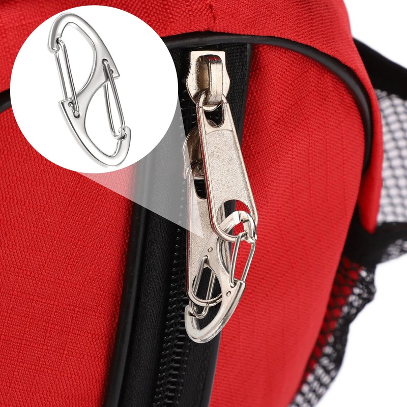 Alpinleux 8 Pcs Zipper Clips Anti Theft Deterrent, Dual Opening