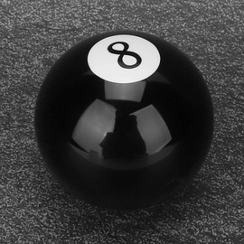 Tbest Gear Knob 8 Ball Car Gear Knob Universal Black No. 8 Billiard Ball Round Car Gear Shift Knob Lever Handle Shift Lever Ball Shape Shift Knob Lever Handle Shifter