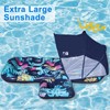 COOLCOOLDEE Inflatable Pool Float with UPF 50+ Sunshade Canopy,Extra Large
