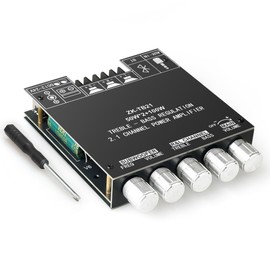 ZK-TB21 Placa de amplificador de potencia Bluetooth5.1 TPA3116 chip con subwoofer de 2.1 canales de 50 W x 2+100 W, amplificador de potencia de audio