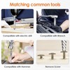 5Pcs Screw Extractor Set Spiral Flute Bolt Extractor Set Cr-MO