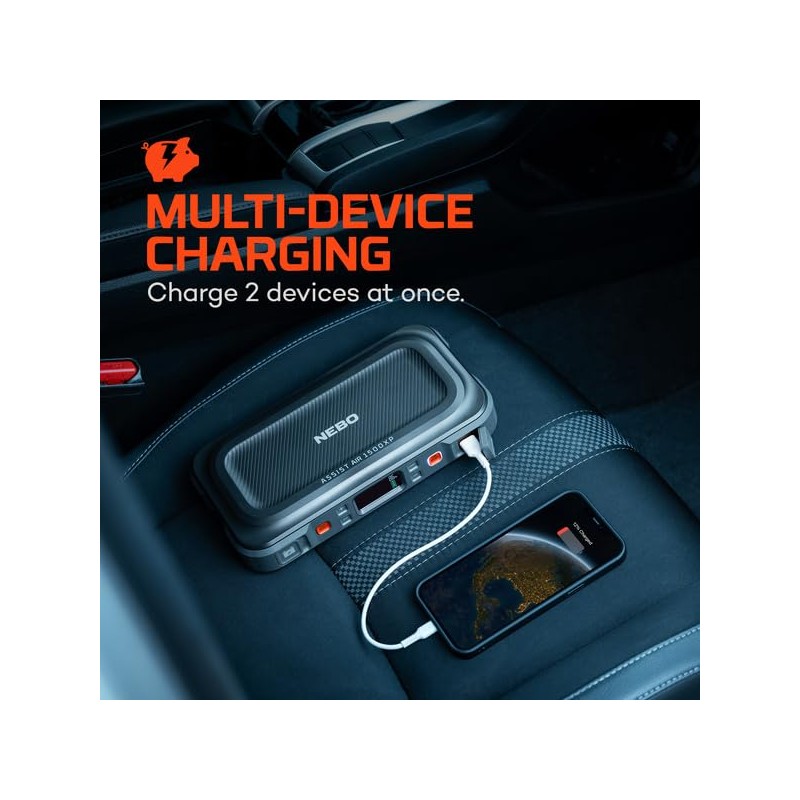 NEBO Assist AIR 1500XP Jump Starter and Air Compressor |