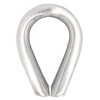 MarineNow Extra Heavy Duty Wire Rope Thimble 316 Stainless Steel