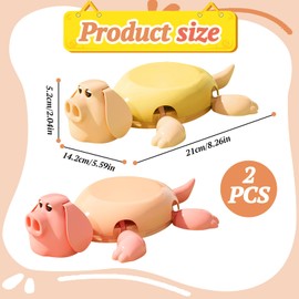 Colorich 2 Stück Untersetzer Gläser, Lustige Getränkeuntersetzer, Glasuntersetzer Schweinchen, Untersetzer für Gläser, Einweihungsgeschenk zum Geburtstag, Küche Wohnzimmer Dekoratio