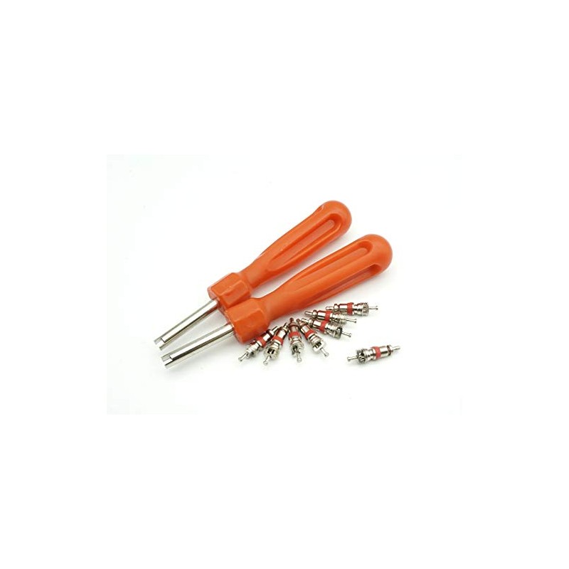 Felgenfactory 2 x valve extractors, screwdriver, 8 x valve inserts,