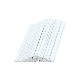 Lollipop Sticks, 100 Pcs White Paper Sticks Bake Shop Supplies