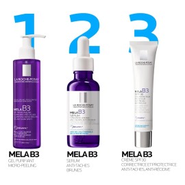 La Roche Posay Mela B3: Serum + Gel 200ml + Crema Spf30 Pack