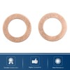 X AUTOHAUX M15 x 24mm x 1mm Copper Crush Washers