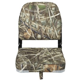 ERGOSEAT Folding Boat Seats Padded Camo Fishing Boat Chair with Backrest Marine Bass Jon Boat Seat