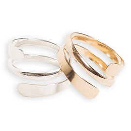 Anillo de dedo del pie | Relleno de oro de 14 quilates | Anillo ajustable para pie o midi | Anillo unisex para hombres o mujeres, Metal, Sin piedras preciosas