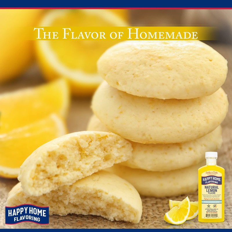 Happy Home Natural Lemon Flavor, Non-Alcoholic, Certified Kosher, 7 oz.