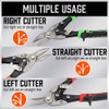 HORUSDY 3 Pack Aviation Tin Snips Set, 10 Inch Metal