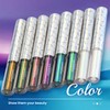 CHARMACY Chameleon Glitter Liquid Eyeliner, Metallic Shade Color Shift Eye