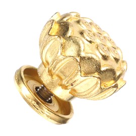 sourcing map Teapot Button Lid Knobs Flower Tea Kettle Pot Cover Handle Knobs Lid Top Replacement for Teapot Teakettle Ceramic Pot Accessories Supplies, Gold