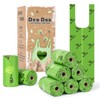 Dog Poo Bags with Handles 50% Recycle Material 50% Cornstarch