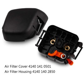 FS45 FS55 Carburetor for STIHL FS38 FS45 FS46 FS55 KM55 HL45 FS45L FS45C FS46C FS55C FS55R C1Q-S97 String Trimmer Weed Eater w Air Filter Cover & Housing Fuel Line Kit
