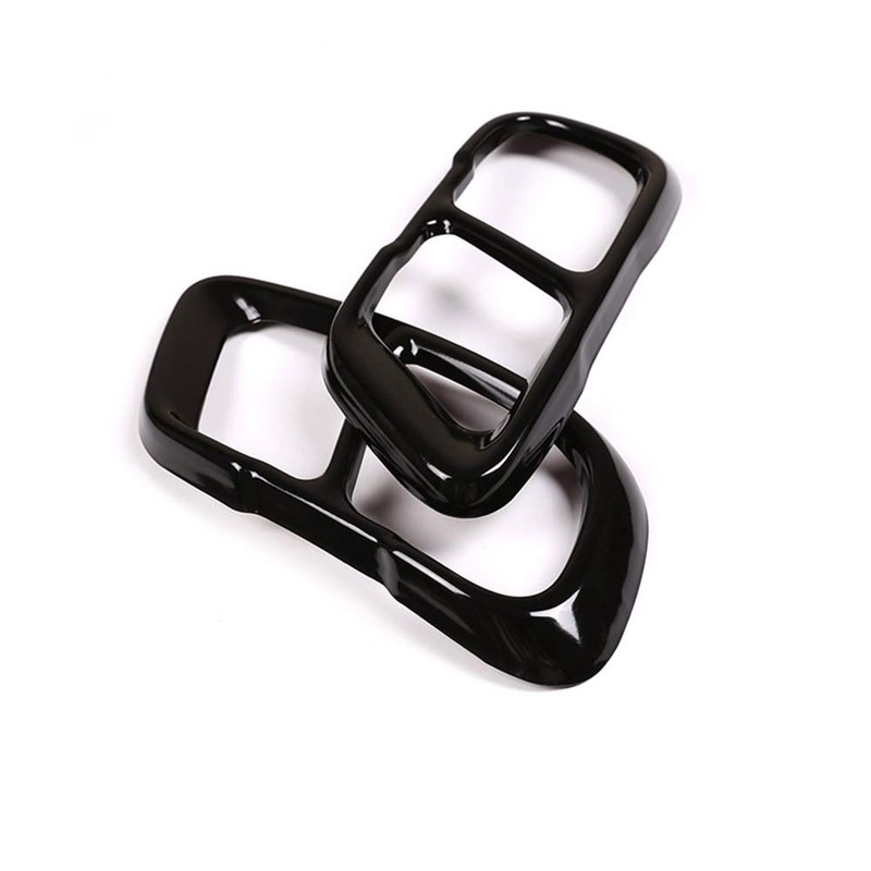 DIYUCAR Exhaust Trim Stainless Steel Glossy Black