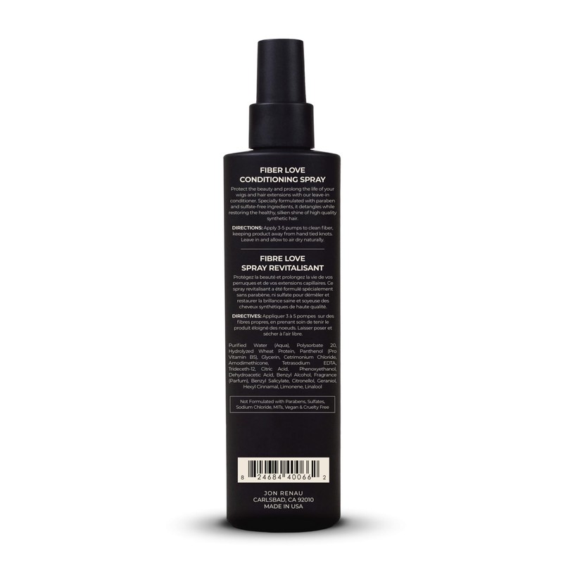 Jon Renau Fiber Love Synthetic Conditioning Spray, Leave In Conditioner