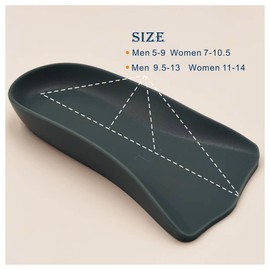 Heel Cups for Men's and Women's， Heel Pads for Shoes，Shock Absorbing Lightweight for Heel Pain, Heel Spurs (Gray, Men 5-9 Women 7-10.5)