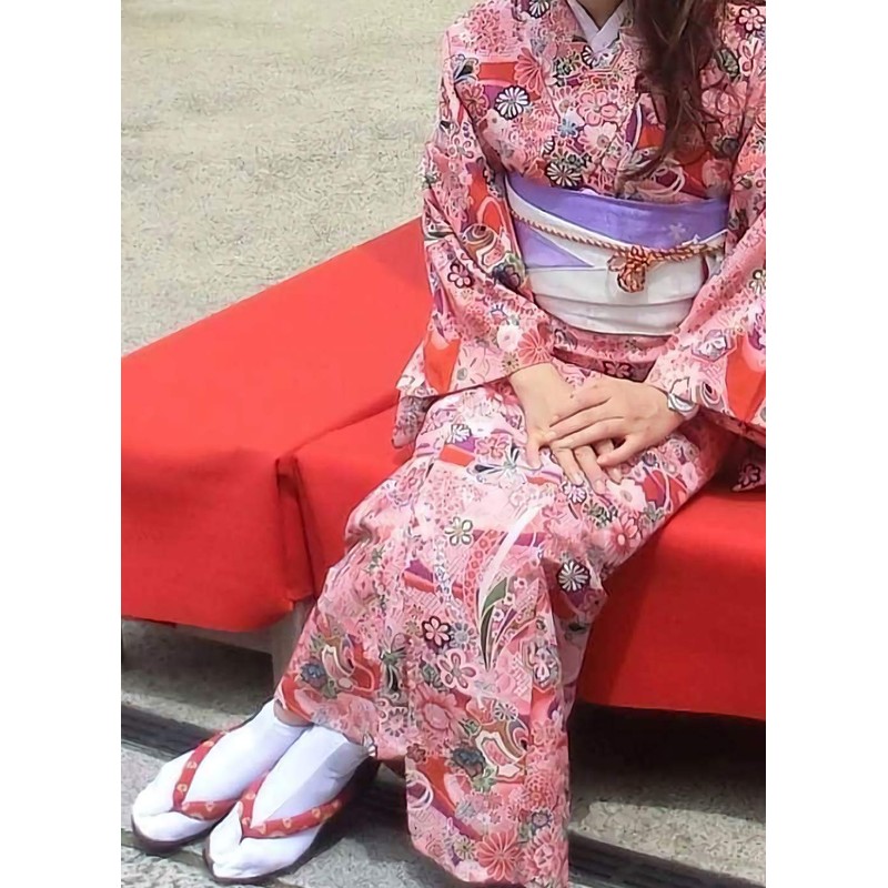 SUNTRADE Japanese Tabi Socks Two Toe Non Slip Socks Kimono