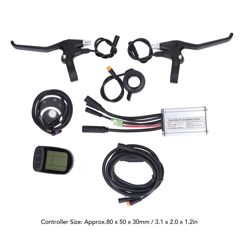 15A Electric Bike Motor Controller Kit Waterproof Controller with LCD5