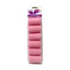 Large Pink Self-Holding Foam Hair Rollers 6PC