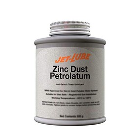 Jet-Lube Zinc Dust Petrolatum - Anti-Seize | Military Grade | Water-resistant | Corrosion Protection | Lowers Friction | 1/2 Lb.