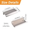 MOROBOR Finger Edge Pull, 8pcs Concealed Handle Modern Style Drawer