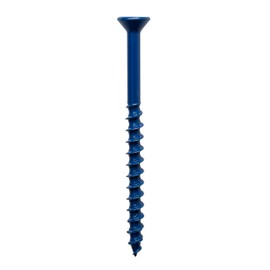 Simpson Strong-Tie TNT18314TFC75 Titen Turbo 3/16 in. x 3-1/4 in. 6-Lobe Flat-Head Concrete and Masonry Screw, Blue (75-Qty)