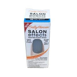 Sally Hansen Salon Effects Real Nail Polish Strips 16 Strips - 140 Teal With It