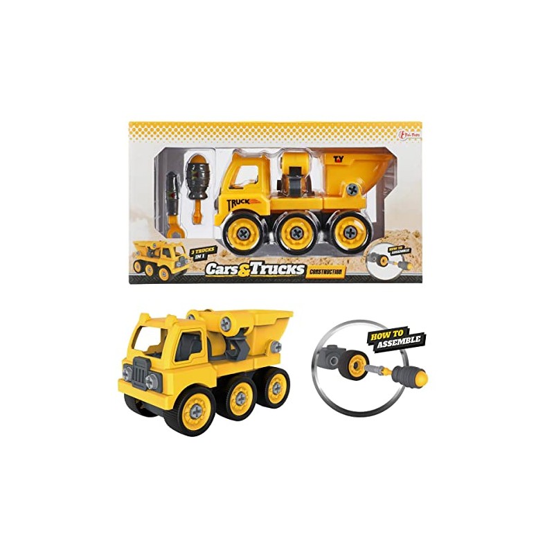 Cars & Trucks Dump Truck with Screwdriver + Key (DIY)