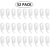 White Plastic Curtain Hooks for Door,Window Curtain Header Tape Drapery