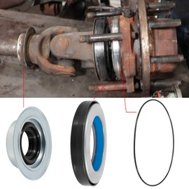 Front Axle Knuckle Vaccum Shaft Seal & Outer Tube Seals Kit Set Fit For Ford 2005-2019 F250 F350 F450 F550 Super Duty Dana Super 60 Replace #2023068#2014835#54983
