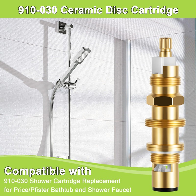 910-030 Ceramic Disc Cartridge Replacement, Compatible with Price/Pfister Shower and