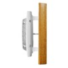 Mortise Style Reversible Sliding Patio Door Handle Set with Oak