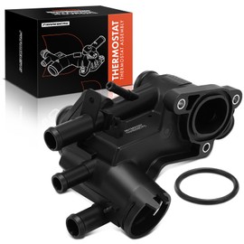 Frankberg 1x Engine Coolant Thermostat Housing 4-Pin 87°C Compatible with Polo 6N2 1.0L 1.4L 1999-2001 Ibiza II 6K1 1.0L 1999-2002 L.u.p.o 6E1 6X1 1.0L 1998-2005 Replace# 032121111AF