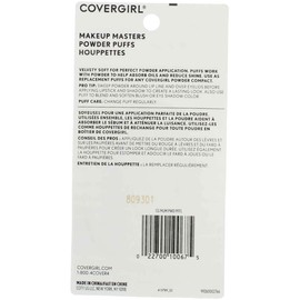 Cover Girl 10067 3 Count Make Up Masters Powder Puffs
