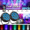 U`King Rechargeable Stage Light 12LED Mini Par Light Battery RGB