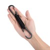 BRAVESHINE Braided Paracord Cord with Carabiner on Both Ends Carabiner