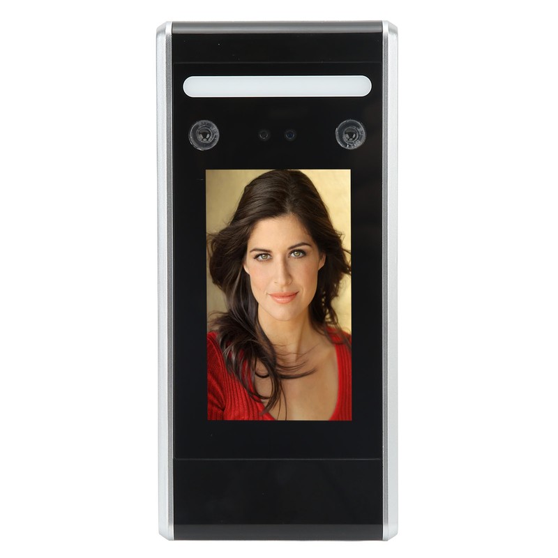 Time Clock Face Recognition Password Attendance Machine 4.3in Touchscreen Infrared