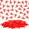 50 Pcs Soft Lobster Models, Crawfish Decoration for Summer Beach