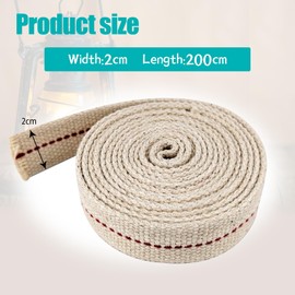 1 Roll Oil Lamp Wick - 6.5 Feet Roll, 3/4 Inch Flat Cotton Wick Replacement - Perfect for Oil Lamps, Lanterns, and Oil Burners (3/4 inch)