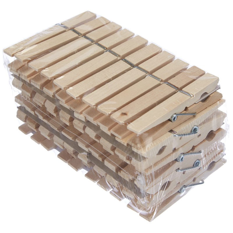 Mini Wooden Clips for Arts and Crafts, Pack of 50,