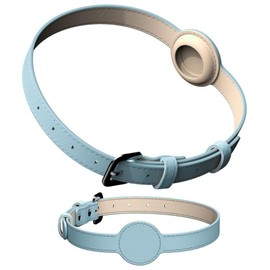 MAYPET Collar para Perro o Gato para Colocar Airtag Tamaño Extra Chico - Color Azul Claro (Raza Pequeña)
